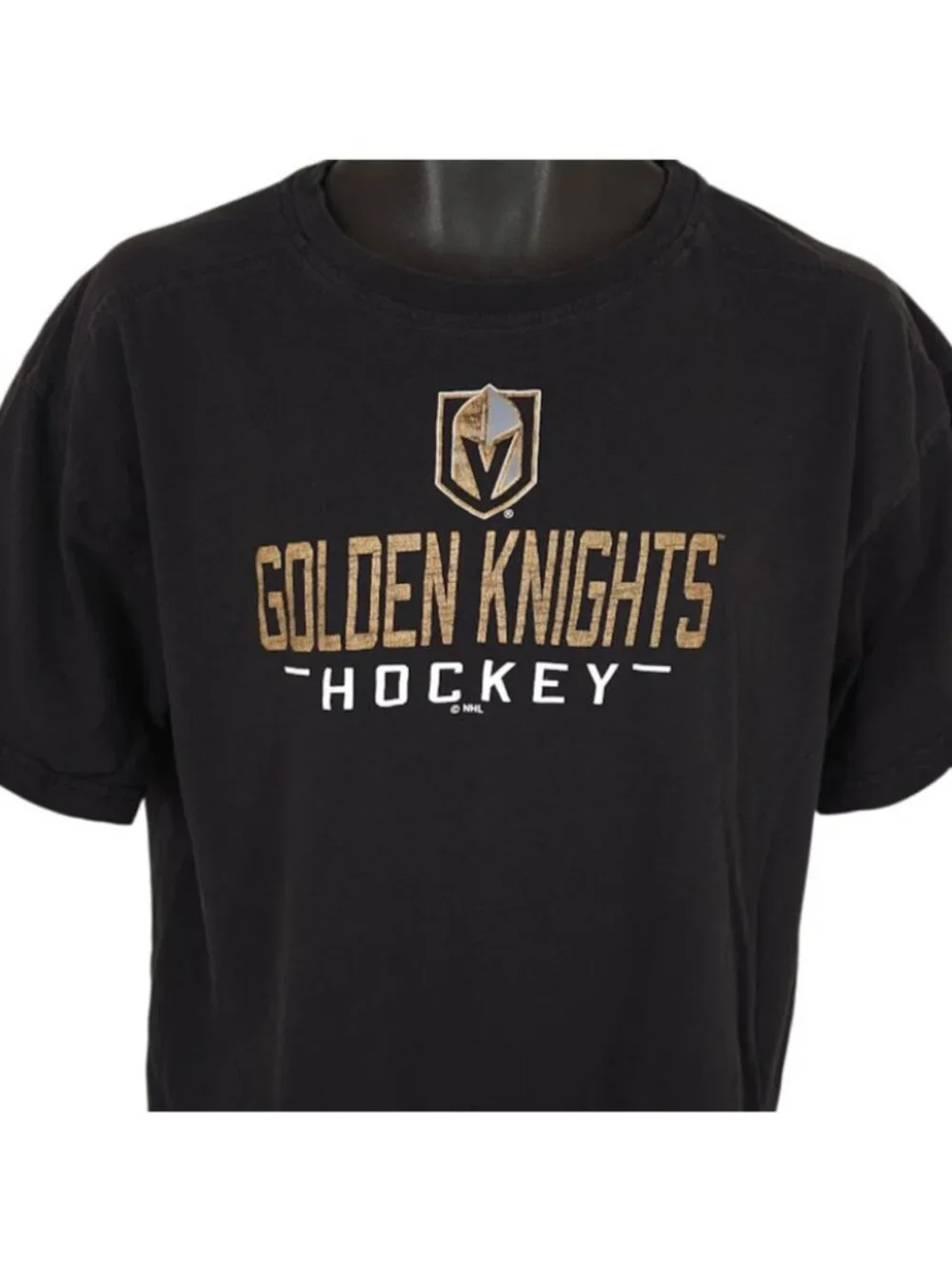 Vegas Golden Knights T Shirt Mens Size XL Black NHL Hockey Champion Brand - Picture 1 of 7